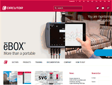 Tablet Screenshot of fr.circutor.com