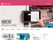 Tablet Screenshot of circutor.com